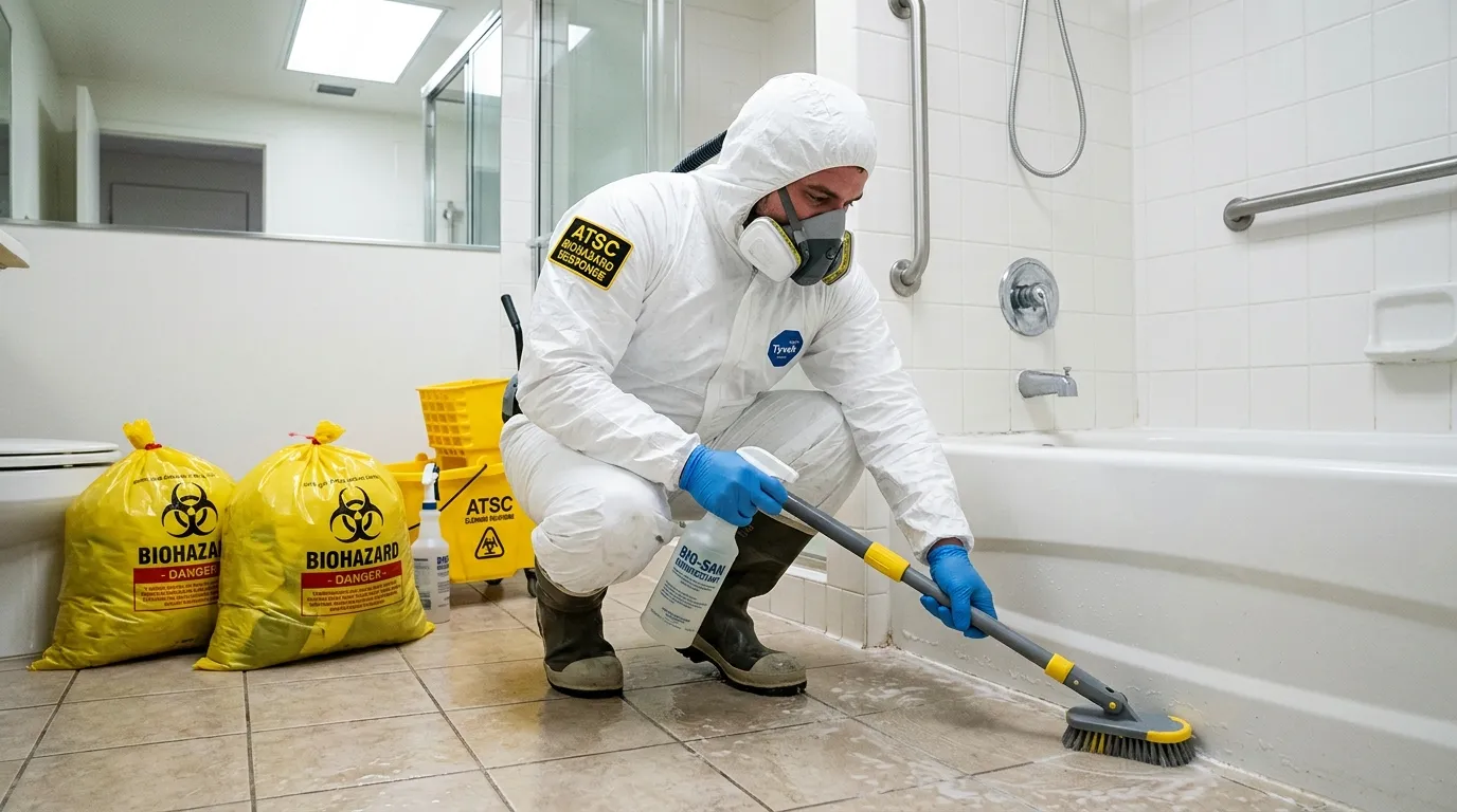 Decontamination equipment deployed for Blood Cleanup in Gunbarrel